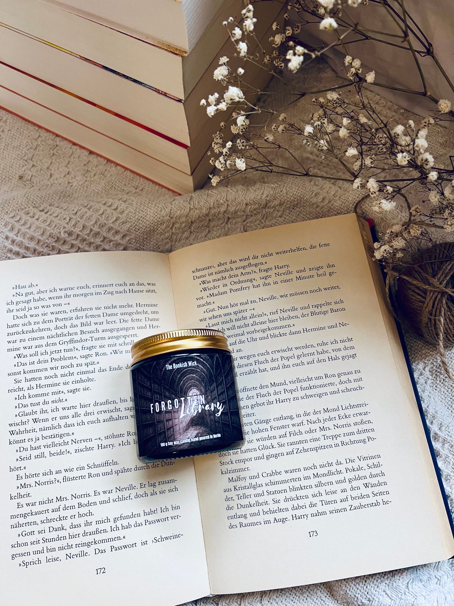 Sojawachskerze - Forgotten Library - 120 ml