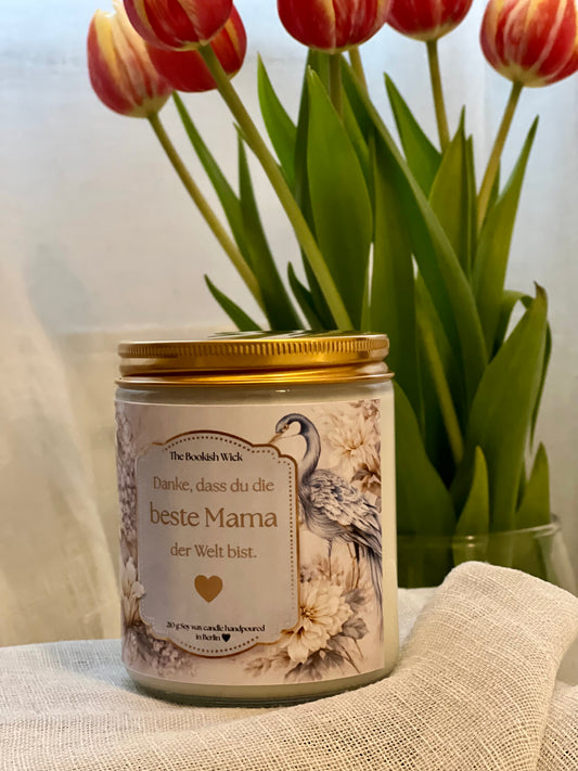 Geschenk zum Muttertag - Sojawachskerze 3 - 210 g