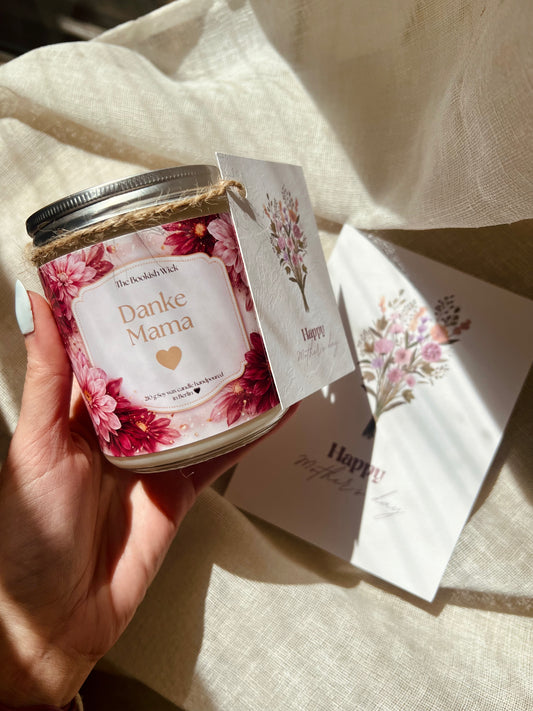 Geschenk zum Muttertag - Sojawachskerze 1 - 210 g