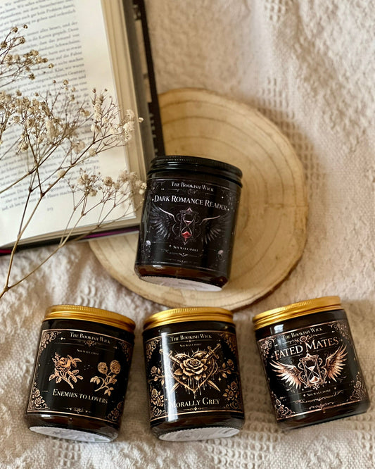 (Dark) Romance Reader Bundle mit 4 Kerzen - Sojawachskerze 250 ml