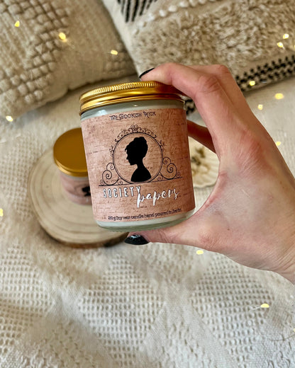Sojawachskerze - Society Papers - 210 g