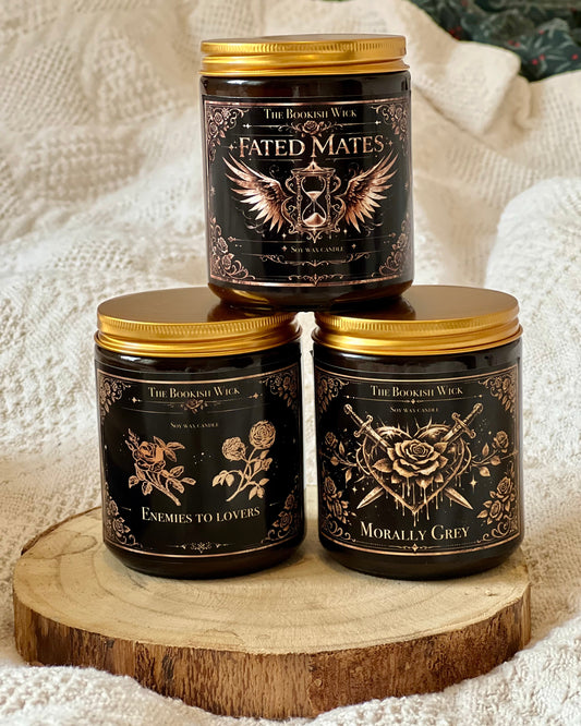 (Dark) Romance Reader Bundle mit 4 Kerzen - Sojawachskerze 250 ml