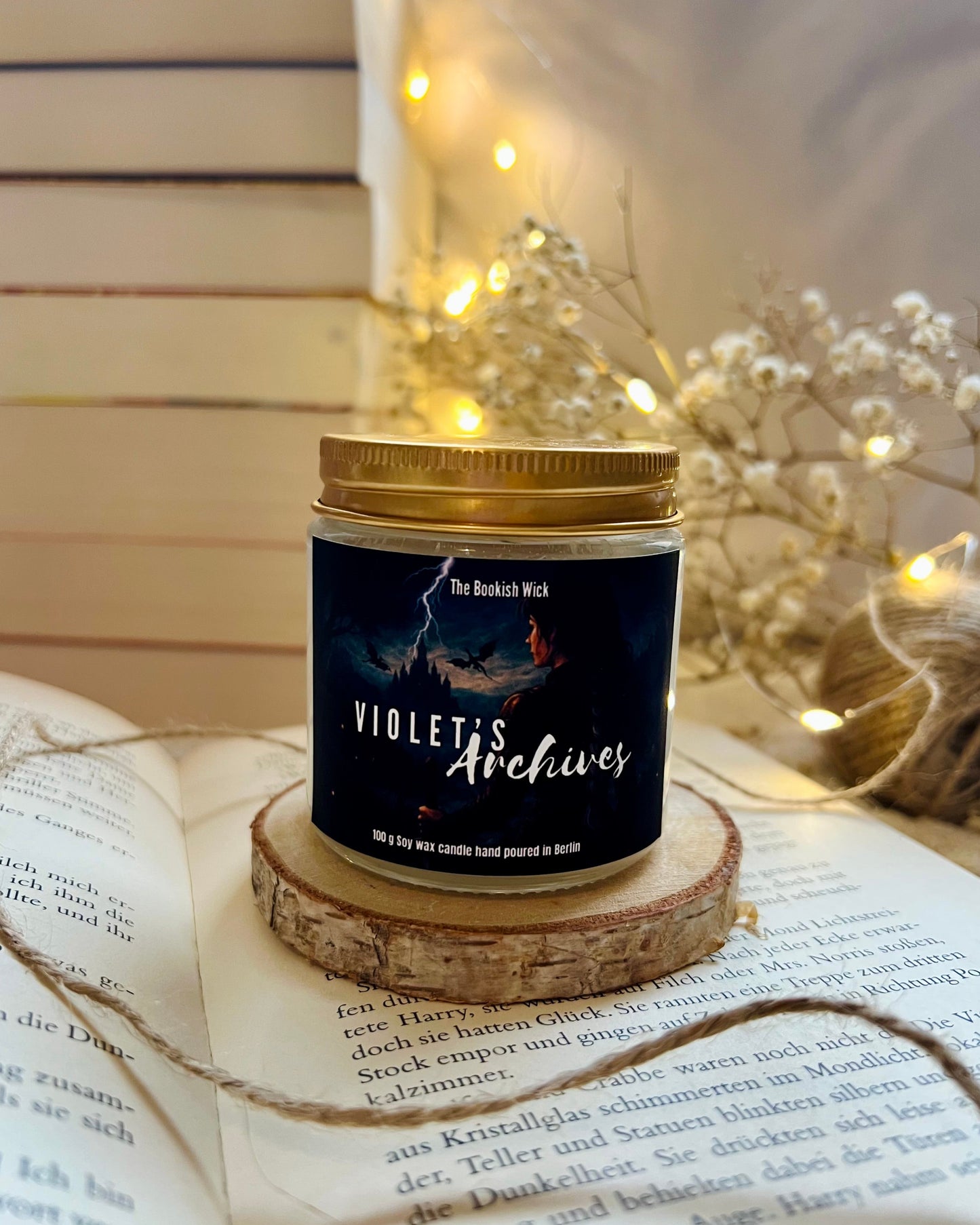 Sojawachskerze - Violet’s Archives - 120 ml