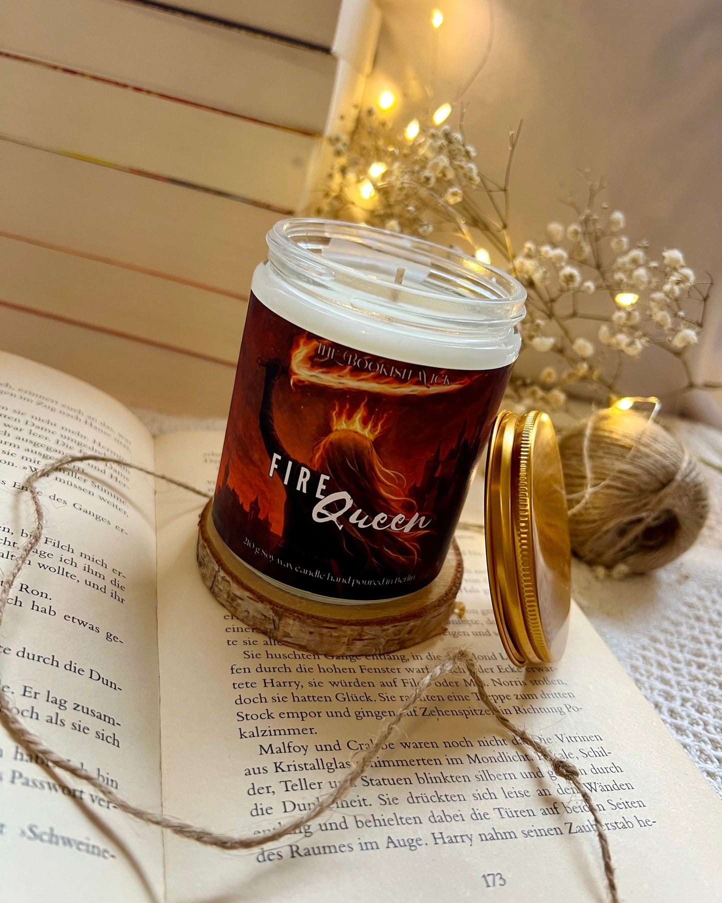 Sojawachskerze - Fire Queen - 210 g