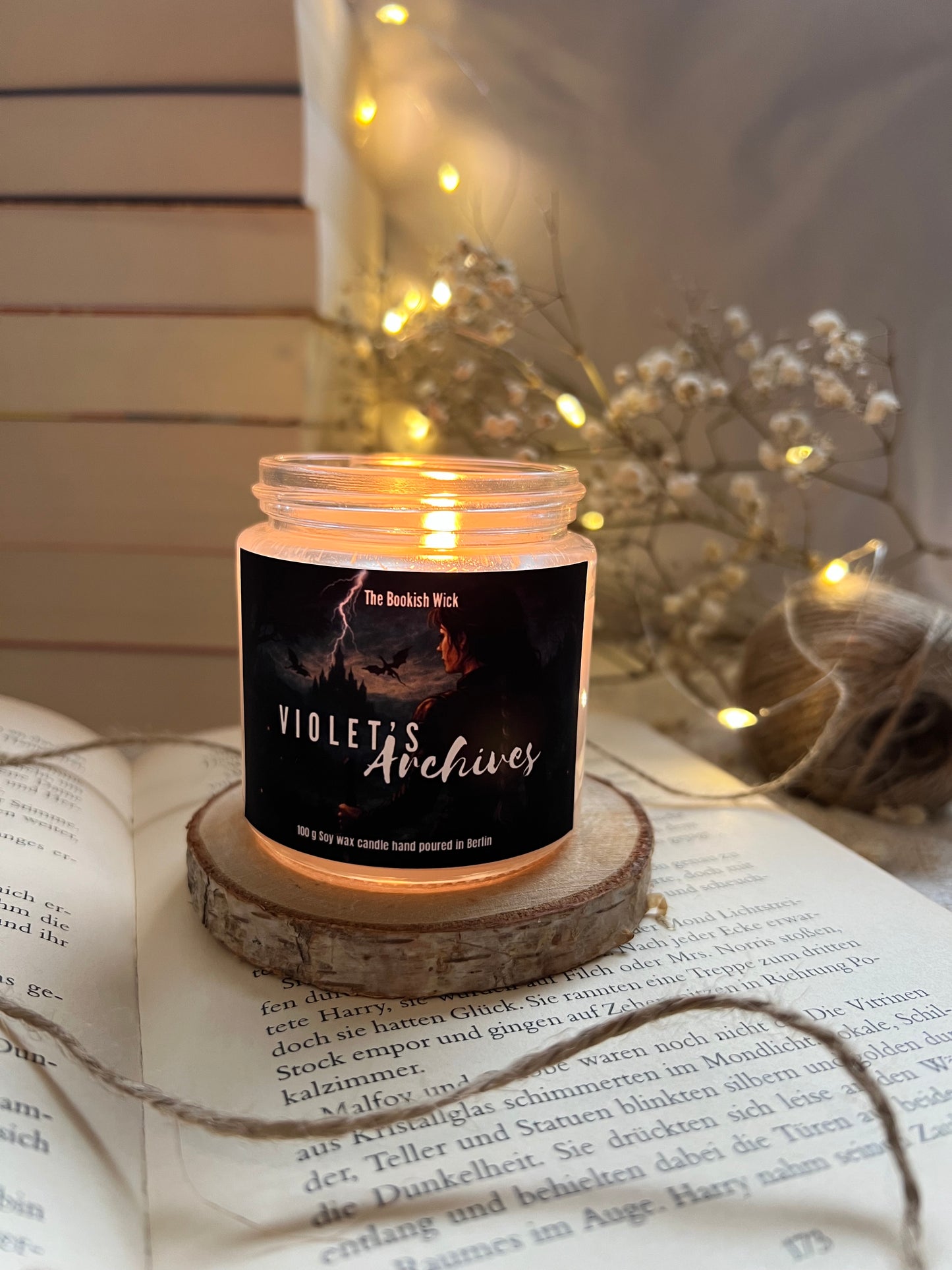 Sojawachskerze - Violet’s Archives - 120 ml