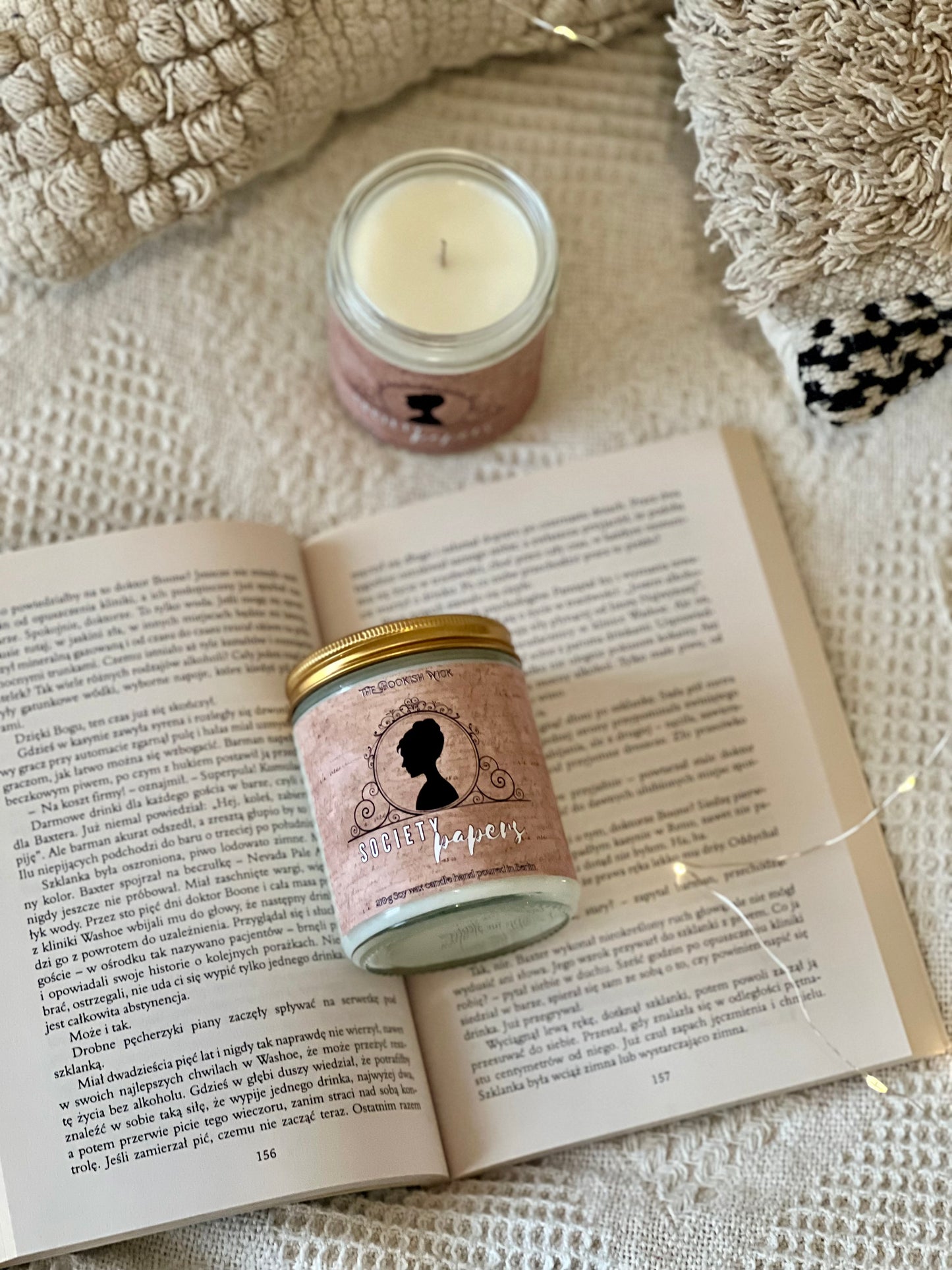Sojawachskerze - Society Papers - 210 g
