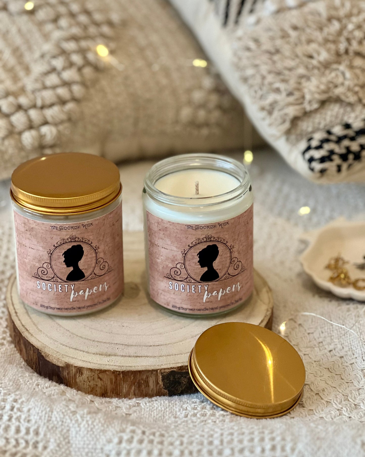 Sojawachskerze - Society Papers - 210 g