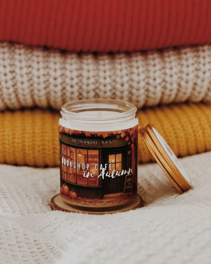 Sojawachskerze - Bookshop Café in Autumn - 210 g