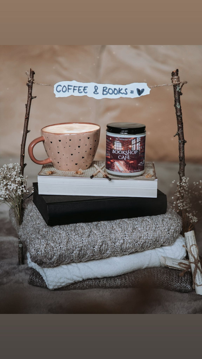 Sojawachskerze - Bookshop Café - 210 g