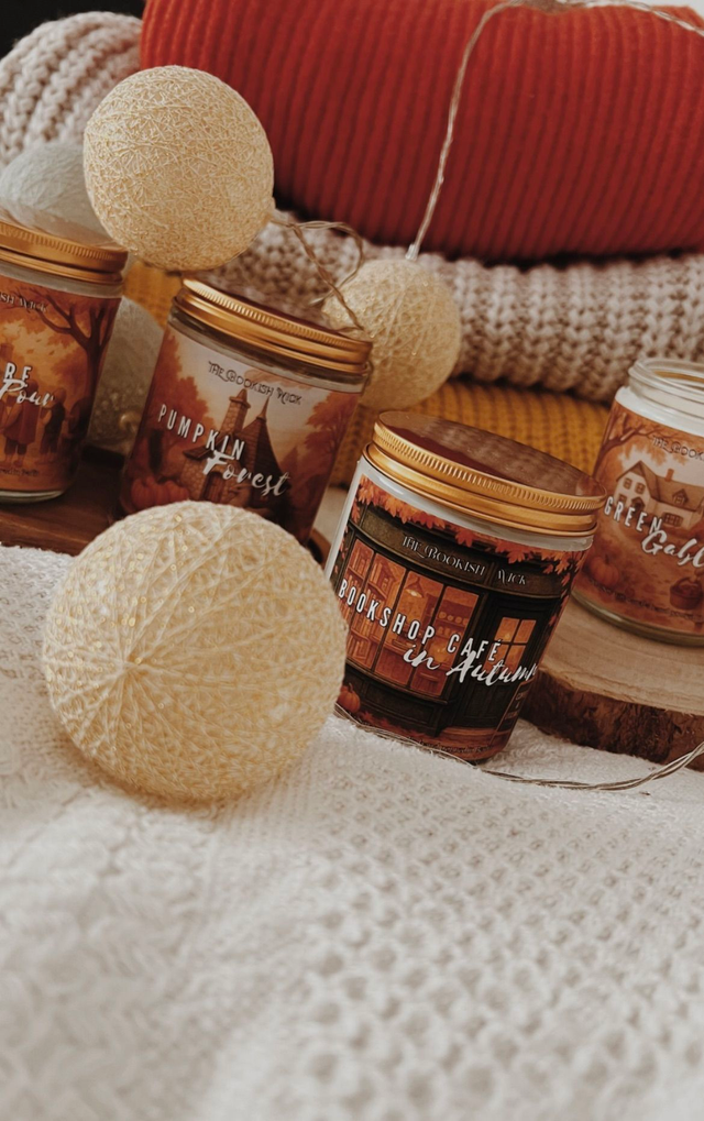 Sojawachskerze - Bookshop Café in Autumn - 210 g